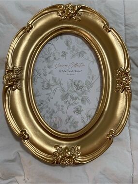 Sheffield Home Gold Ornate Oval Picture Frame